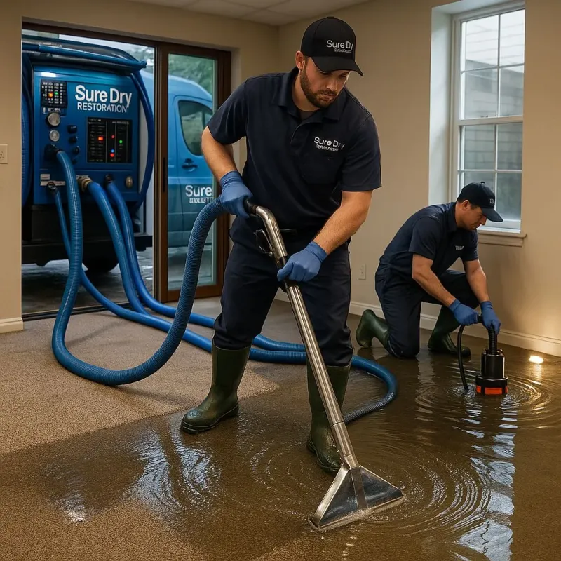 Water Extraction and Removal process in Sayville, NY